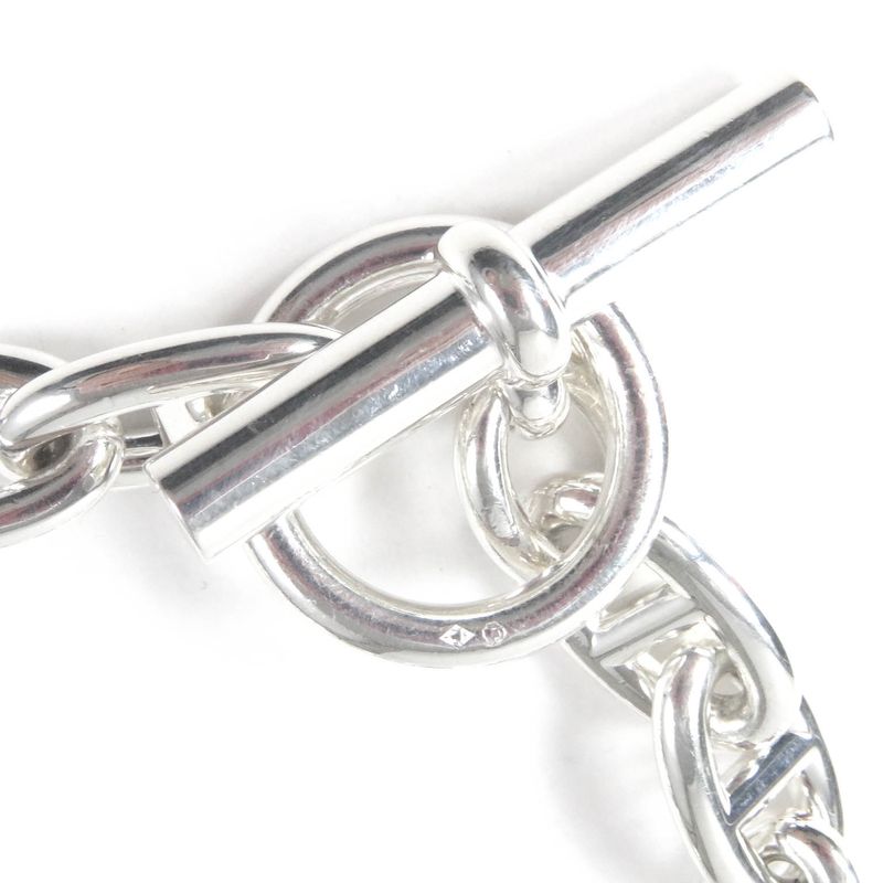 Hermes 2022 Chaine D'ancre GM 16-frame Bracelet Ag925 Silver With Box And Case