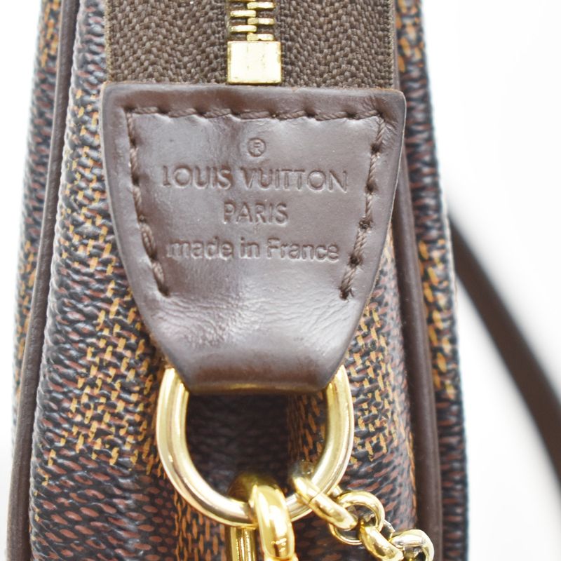 Louis Vuitton Shoulder Bag Handbag Eva 2WAY Damier Ebène N55213 16kb053
