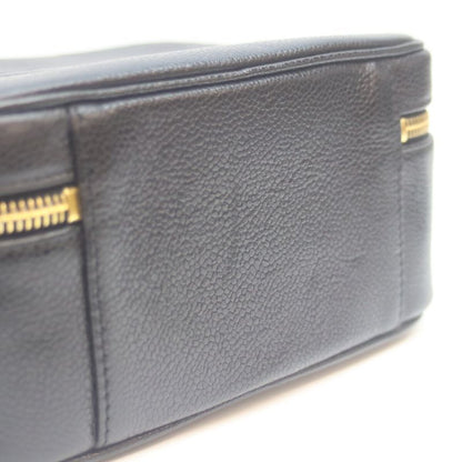 Chanel No 5 Black Caviar Skin Ghardware 2WAY Vanity Shoulder Bag Vanity Bag