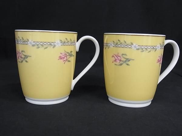 Tiffany & Co Tiffany & Co Pink Tulip Mugs Tableware Pair Of Tableware Set Of