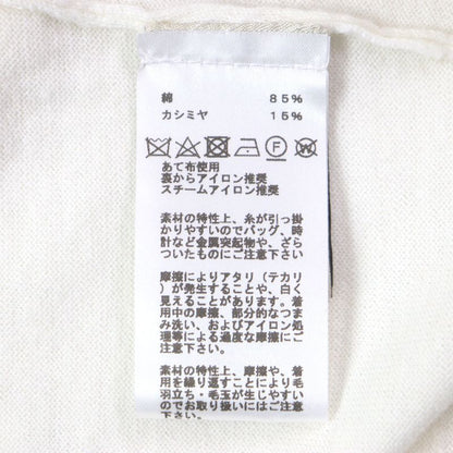 Hermes 23SS Cotton Cashmere H Motif Crew Neck Short Sleeves Short Sleeves Knit