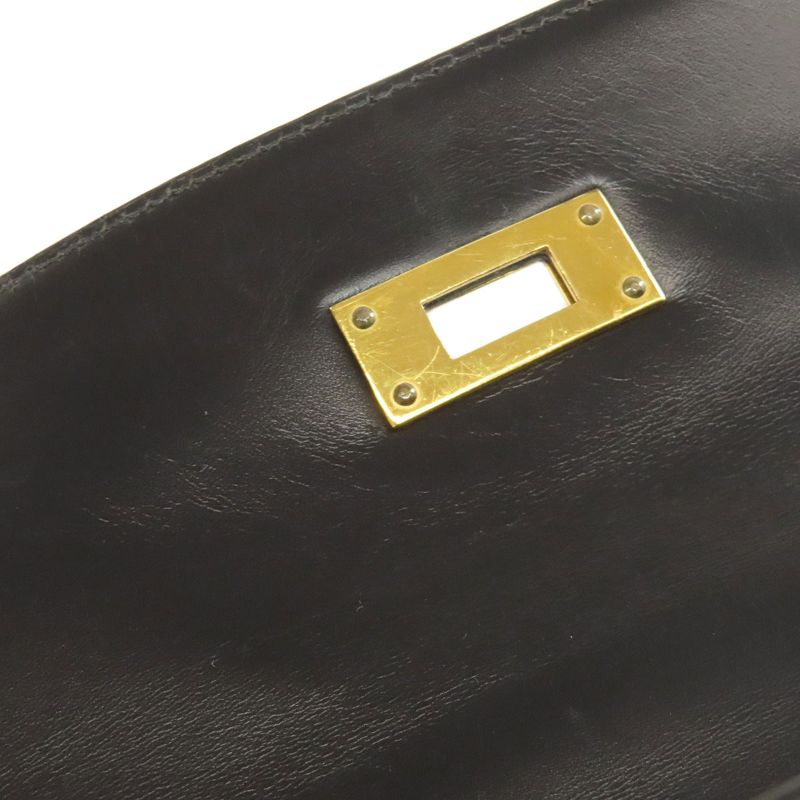 Hermes Kelly 32 Outer Stitch Gold Hardware Handbag Box Calf Women
