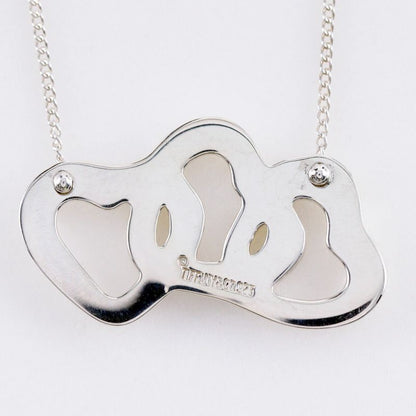 Tiffany & Co Triple Heart 925 Silver Ladies 3.9g Necklace