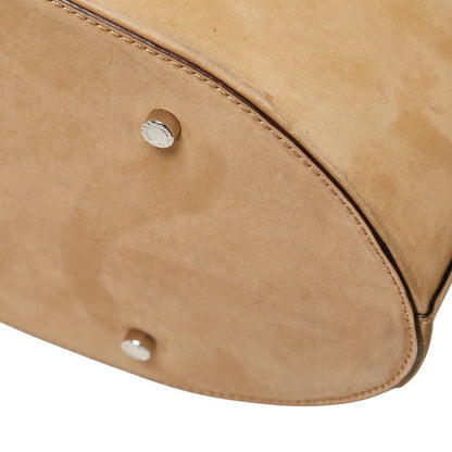 Bulgari Handbag Shoulder Bag 2WAY Beige Nubuck Women Bvlgari