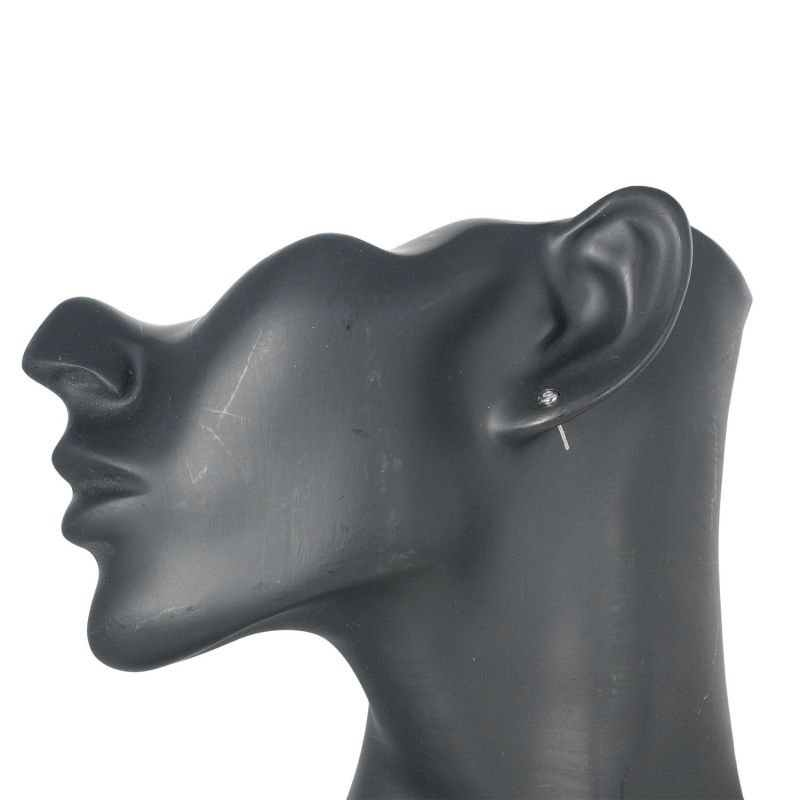 Tiffany & Co By-the-yard Silver 925 X Diamond Ladies 0.9g Earrings