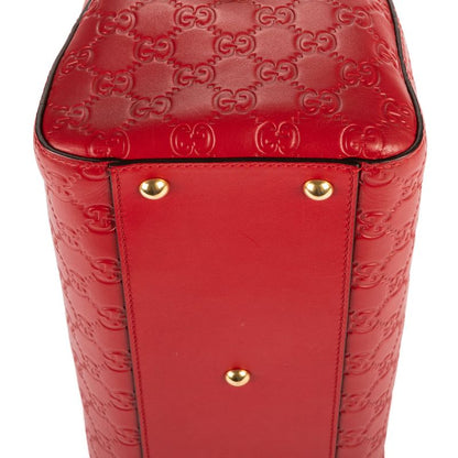 Gucci Boston Bandoliere Red Guccissima A