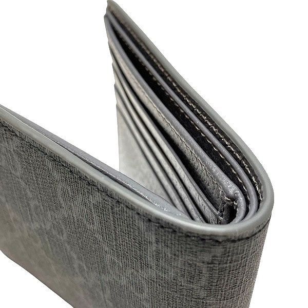 Gucci GG Coin Wallet Gray Interior 768244 Bifold Wallet Men's