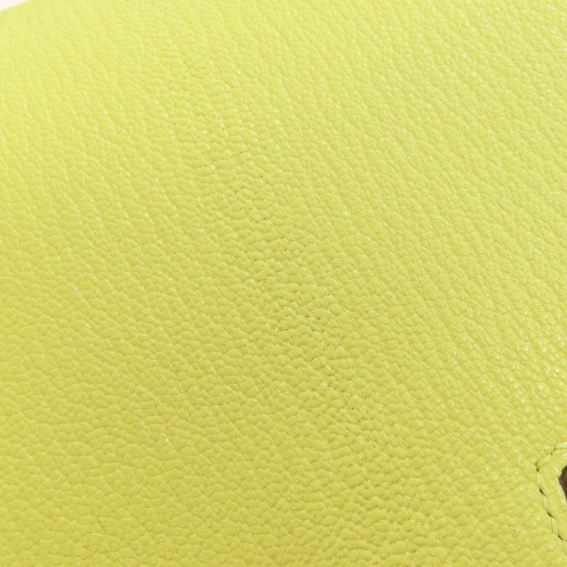Hermes Constance Jaune Bourgeon 3 Mini Silver Hardware Shoulder Bag Chevre Women