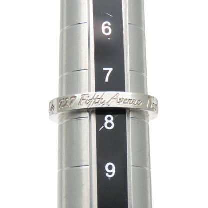 Tiffany & Co Ring - Ring Notes Narrow New York 925 Silver Approx 2.4g Silver