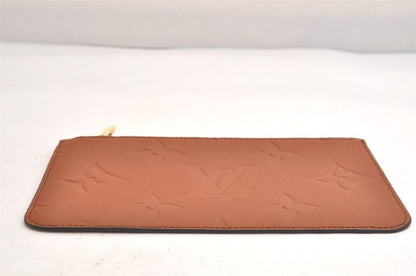 Louis Vuitton Monogram Empreinte Neverfull Pouch Wallet Brown LV 3394n