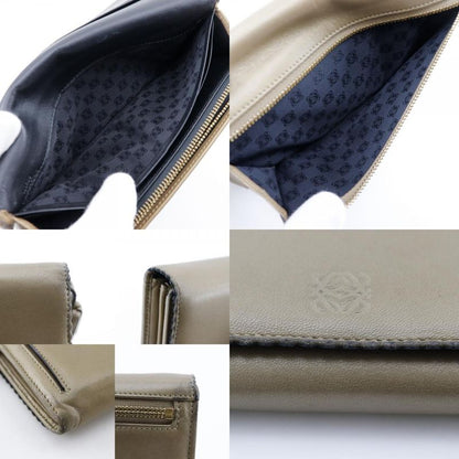 Loewe 182n81f13 Lambskin Beige Ladies Long Wallet
