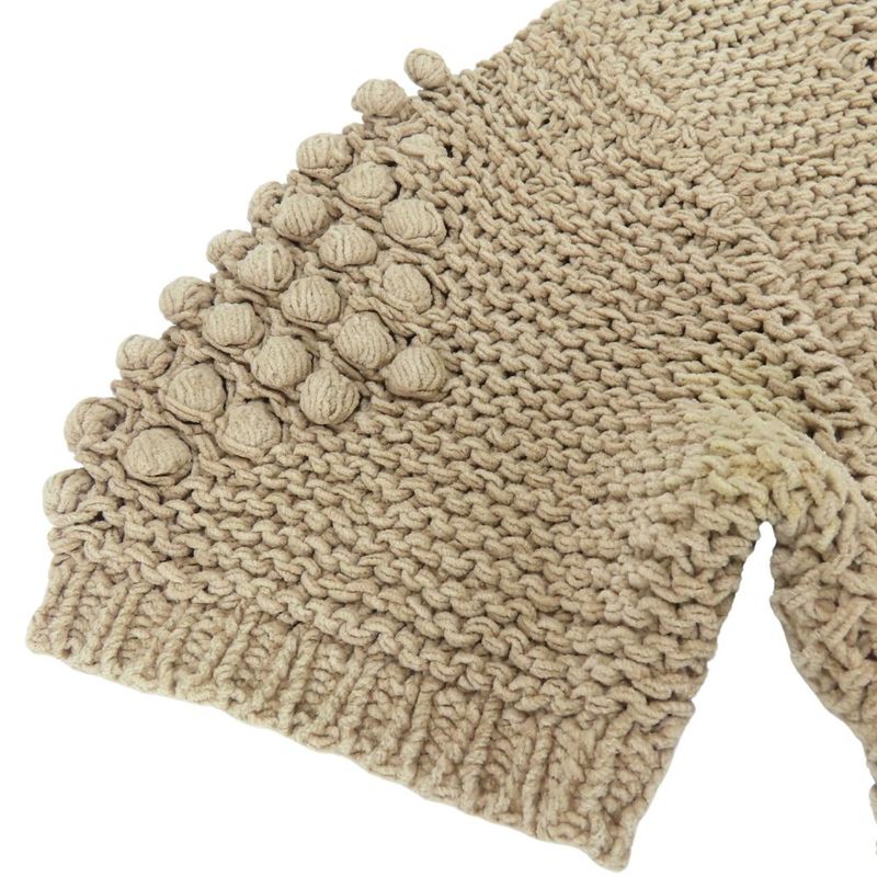 Christian Dior Knit Short Sleeve Beige Summer Knit Tops Apparel Women Ladies