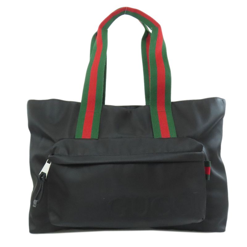 Gucci 802172 Large Tote Sherry Line Tote Bag Nylon Women