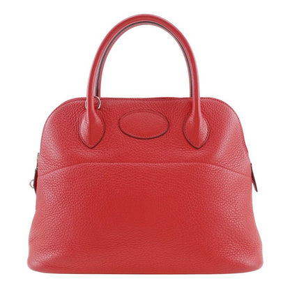 Hermes Bolide 31 Taurillon Clemence Rouge Coup Red/silver Hardware D Ladies