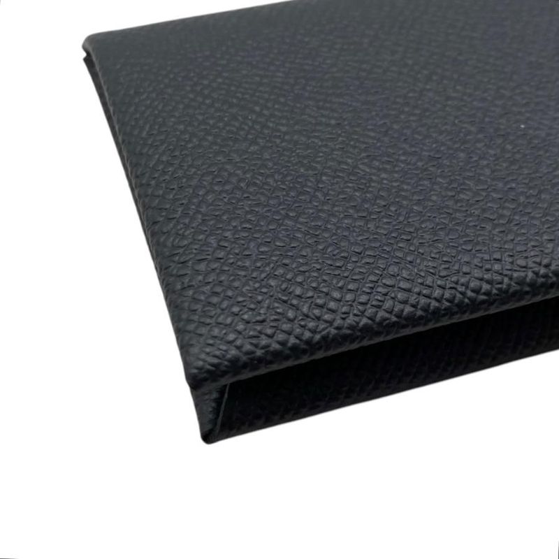 Hermes Card Case Coin Case Calvi W Vaux Epson Noir Black Hermes
