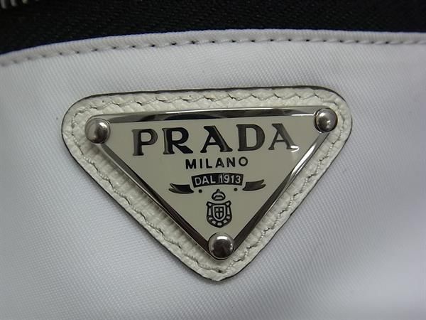 Prada 1tt095 Nylon Wrist Pouch Multi-case Small Bag Men Women White