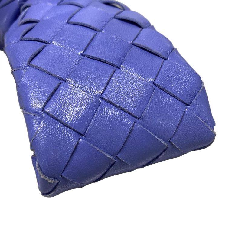 Bottega Veneta Handbag The Twist/maxi Intrecciato Blue Leather