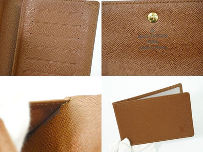 Authentic Louis Vuitton LV Porte Trésor Eteux Chiquier Monogram Fold Wallet