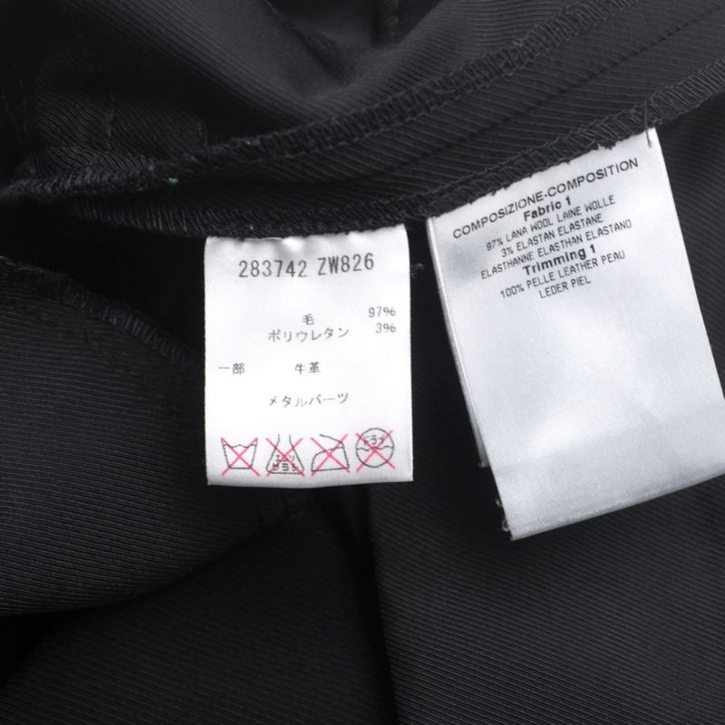 Gucci Pants Size 36 Horsebit Belt Slacks Tapered Pants Made In Italy 20250404