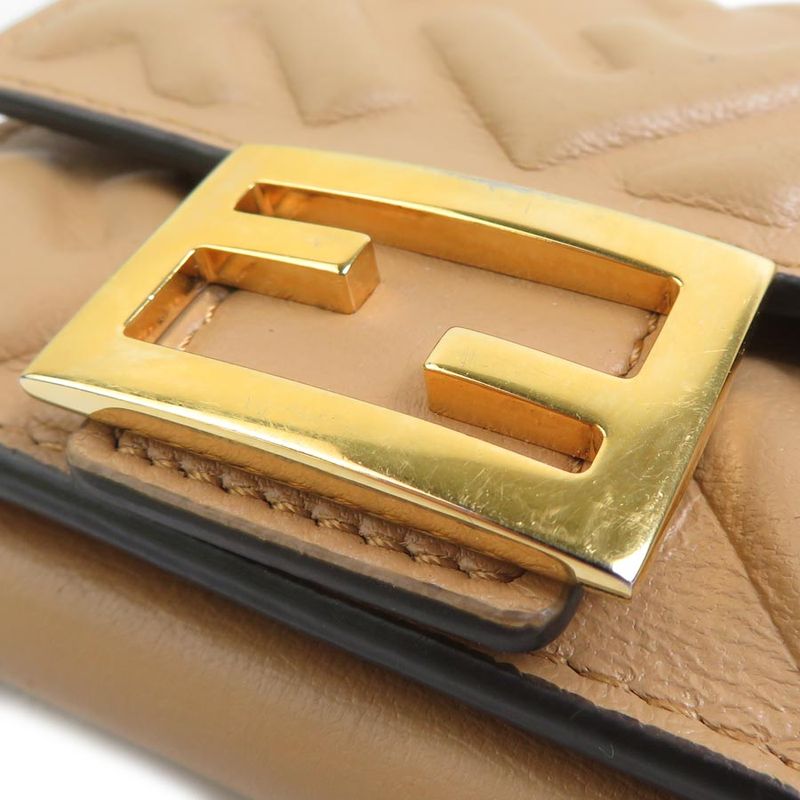 Fendi Trifold Wallet Baguette Micro 8m0395-aajd