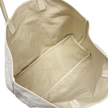 Goyard Tote Bag Saint Louis PM White Leather