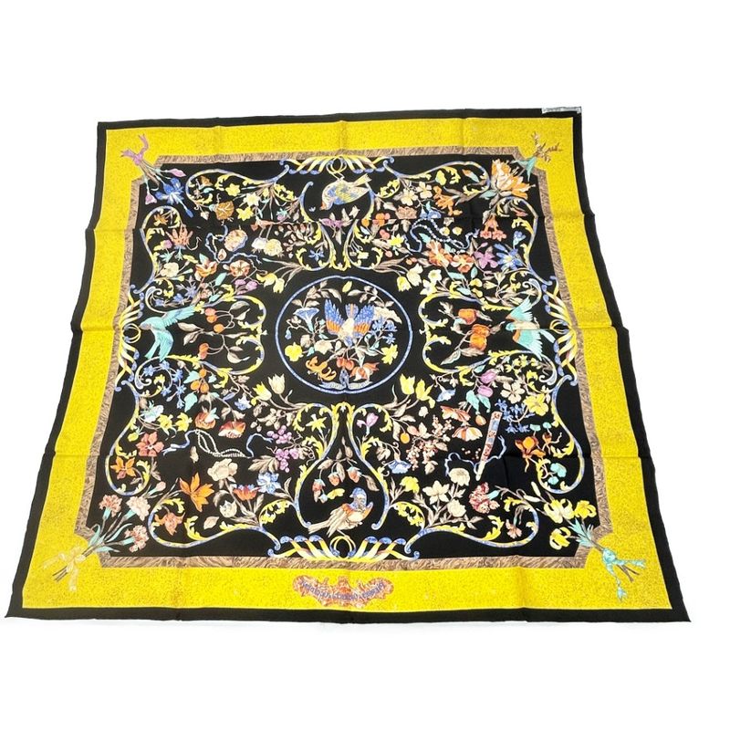 Hermes Silk Carré 90 Pierres D' Orient Et D' Occident Oriental and Western
