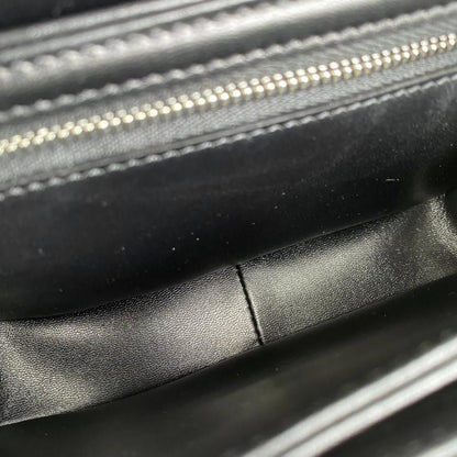 Celine Shoulder Bag Teen Triomphe Bag 188423bf438si Shiny Calfskin Black Silver