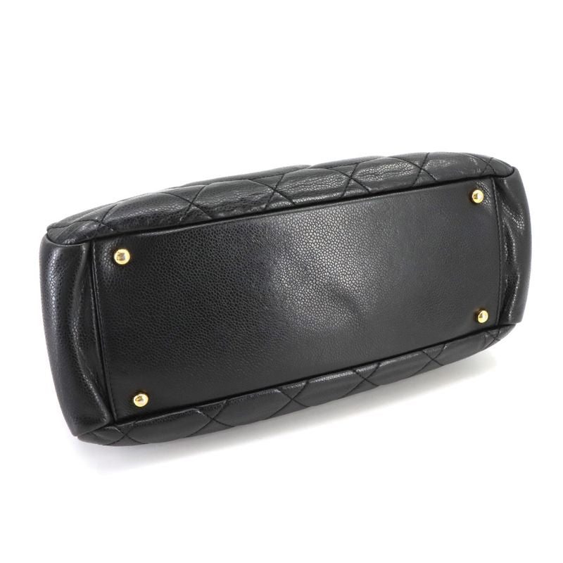 Chanel Matelasse Chain Tote Bag Caviar Skin Black A67294 Matelasse Tote Bag