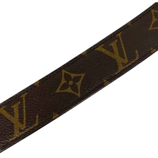Louis Vuitton M6919 Ct0065 Belt Santure Ellipse Monogram Canvas Brown Gold Logo