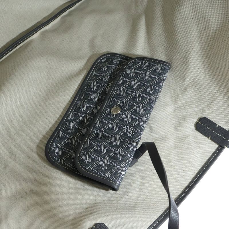 Goyard Saint Louis GM Gray PVC Tote Bag