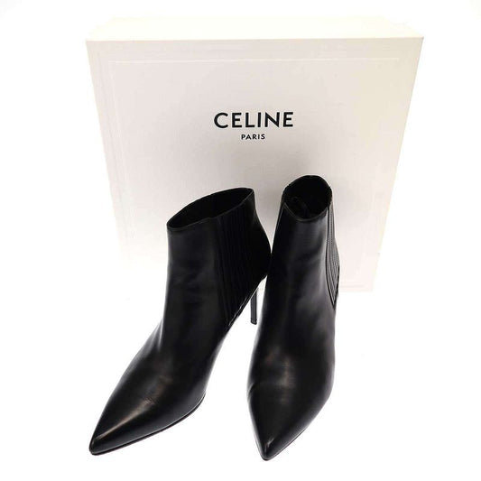 Celine Chelsea Cropped Boots Booties 327913002c Black 39.5