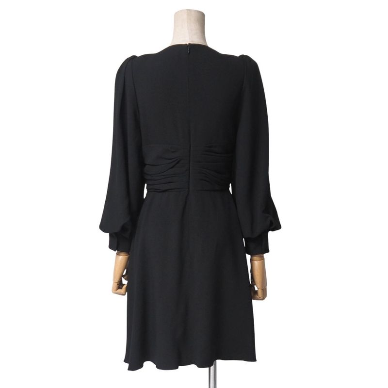 Celine Dress Size 36 V-neck Draped Dress Volume Sleeves Made In France 20251021