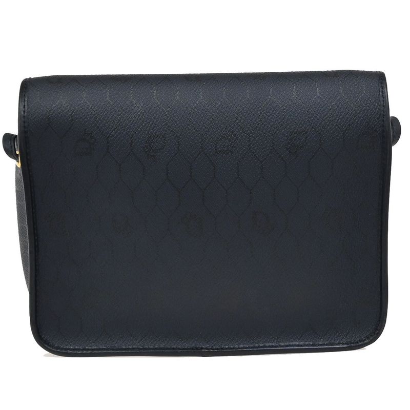 Christian DIOR Shoulder Bag Logo PVC Navy 61ka840