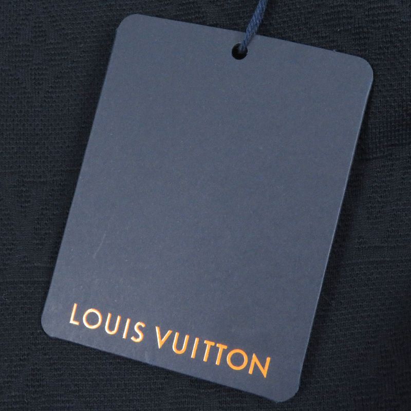 Louis Vuitton 24SS 1afbaf Pique Cotton T-shirt Cut And Sewn Monogram Navy S