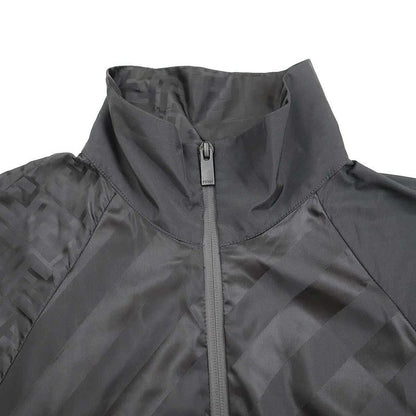 Fendi Ff Logo Stripe Nylon Blouson Faf577 Abtb Black XS