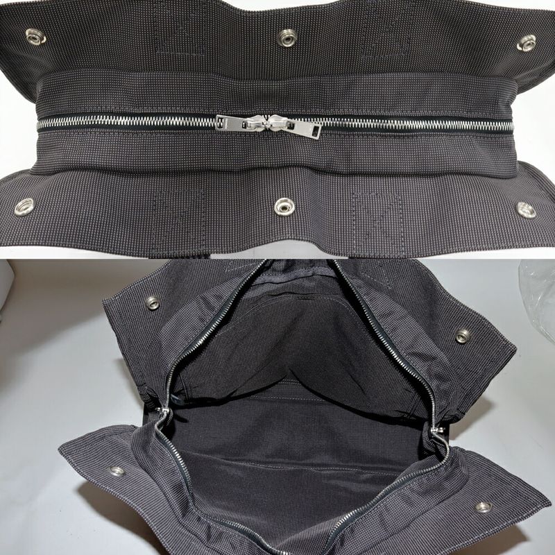 Hermes Tote Handbag Her Line Tote MM Canvas Gray