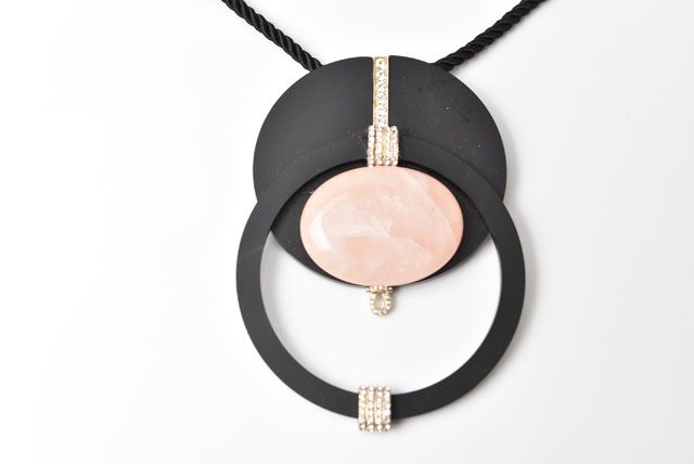 Chanel Choker Necklace Chanel Coco Mark Black Gold Rhinestone Special Edition