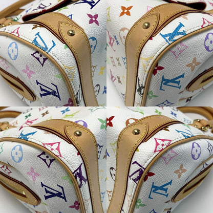 Louis Vuitton Priscilla Monogram M40096 Multicolor White Handbag with Bag