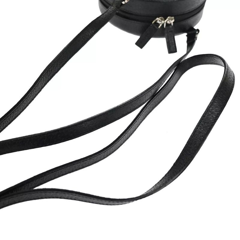 Bvlgari Bee Zero One Mini Shoulder Bag Logo Leather Black 80bs126