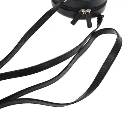 Bvlgari Bee Zero One Mini Shoulder Bag Logo Leather Black 80bs126