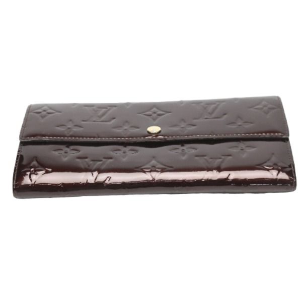 Louis Vuitton M93524 Vernis Long Wallet With Two-fold Zipper Portefeuille Sarah