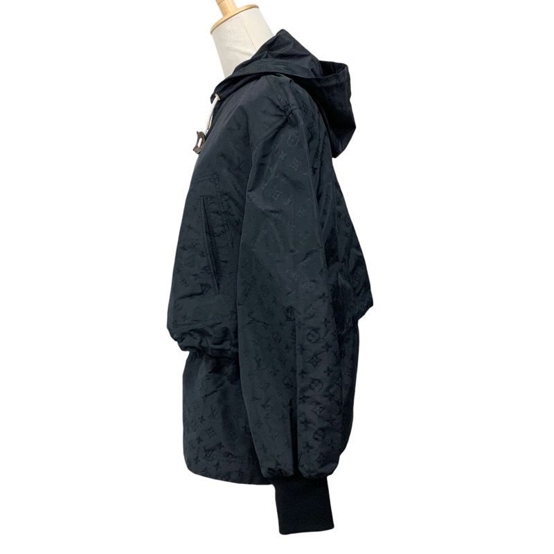 Louis Vuitton Monogram Outer Hoodie Jacket Black