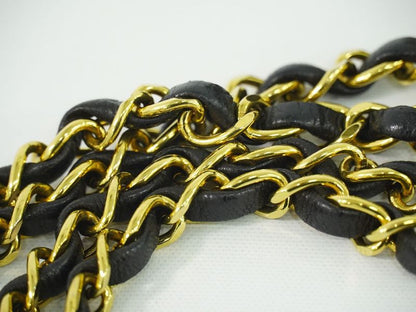 Authentic Chanel Diana Coco Mark Matelasse Chain Shoulder Bag Pochette Lambskin