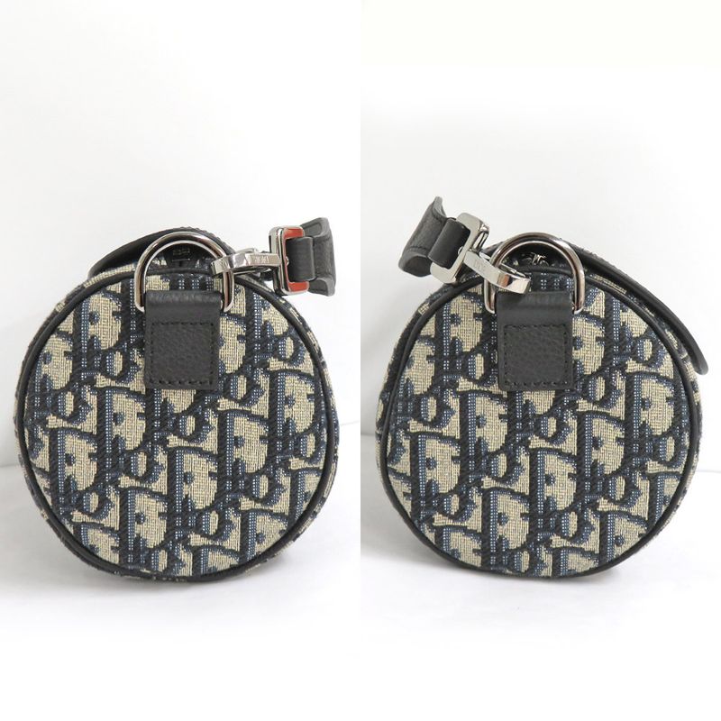 Dior Saddle Lola Mini Bag Oblique 1adp0262yky Black Calfskin Shoulder