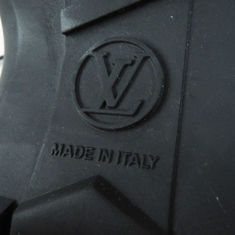 Louis Vuitton 2023 Ruby Line Lace-up Leather Shoes Black 38 With Box And