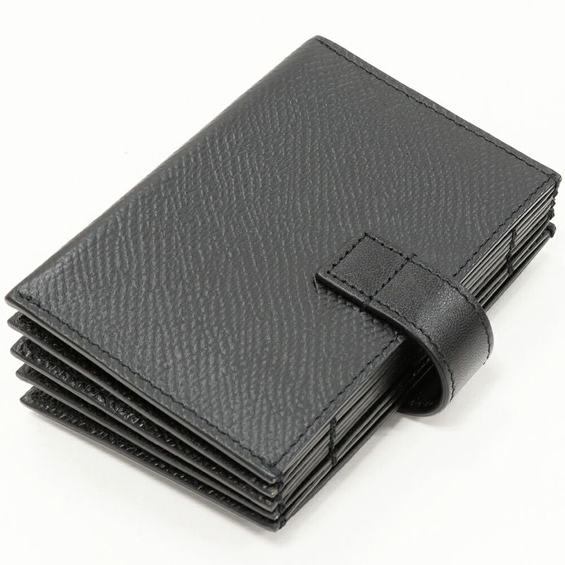 Celine Card Case Accordion Card Holder Calf Black 10b693bfp38no