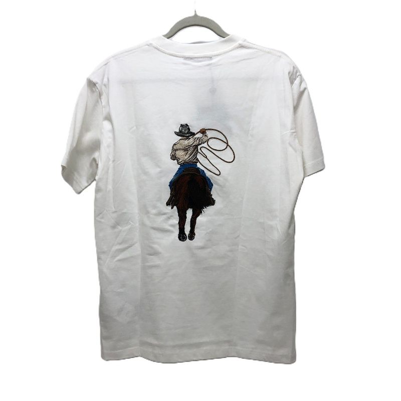 Louis Vuitton Short Sleeve T-shirt Graphic Embroidered 1afxnm Cotton White