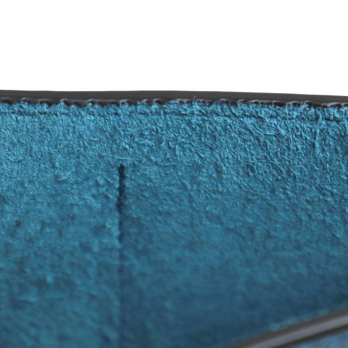 Gucci Logo Coin Wallet Bifold Wallet Blue 658681 Men's Preowned