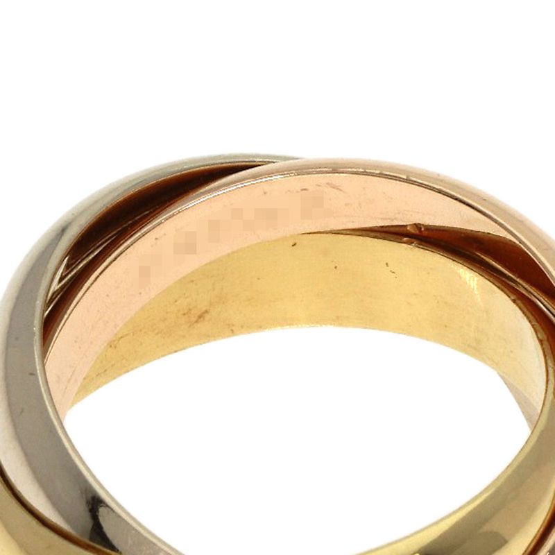 Cartier Trinity MM #48 Ring 18K Yellow Gold 18K White Gold 18K Pink Gold Ladies