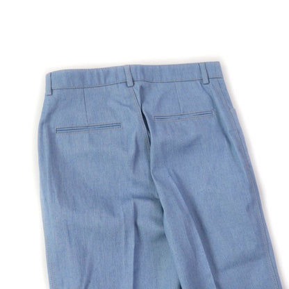Saint Laurent Paris 22 693735 Stitch Design Center Press Denim Pants Light Blue